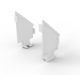 Zestaw Zaślepek końcowych POKET KLUŚ szara