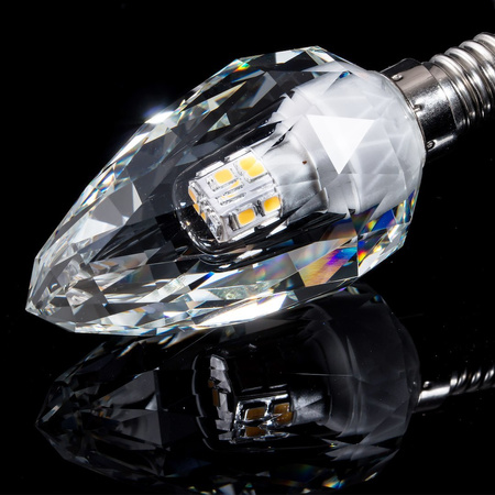 Żarówka LED 4W E14 C37 4000K Kryształowa świeczka