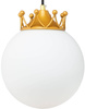 Lampa wisząca szklana kula 20 cm MILKY Princess