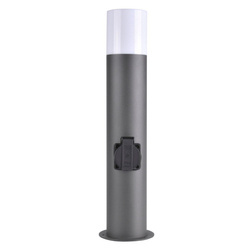 Lampa zewnętrzna DALLAS 44cm z gniazdem max 2500W grafit 1xE27