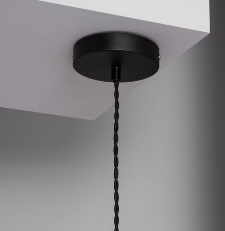 Bambusowa Lampa wisząca pleciona E27 naturalna Boho