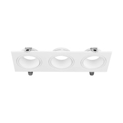 Oprawa Oczko V-TAC 3xGU10 Prostokąt Białe VT-441 3 Lata Gwarancji