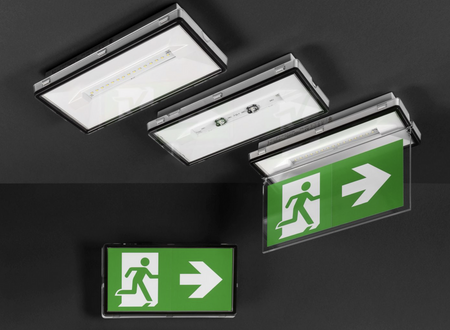 Oprawa ewakuacyjna/awaryjna VELLA LED ECO SO 250 CB IP65 / współpraca z centralną baterią / 93651