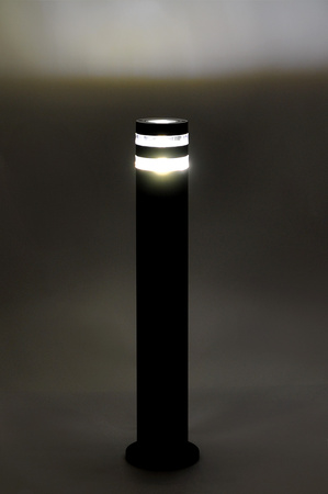 Lampa ogrodowa w czarnym kolorze, duży gwint K-8206 z serii SOLIN