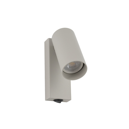 Nowodvorski Kinkiet FOURTY z włącznikiem mini GU10 wys.17cm szer.10cm | Silk gray 11765