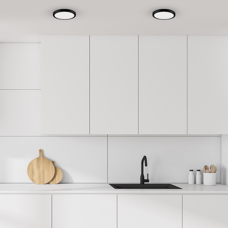 Plafon Vera Led 24W 4000K Czarny Okrągły IP65