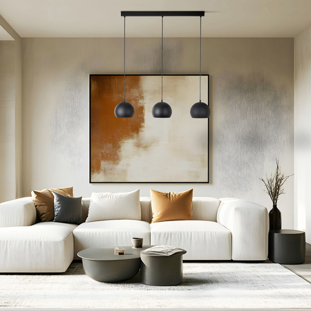 Lampa wisząca ZOE Black 3xE27 S
