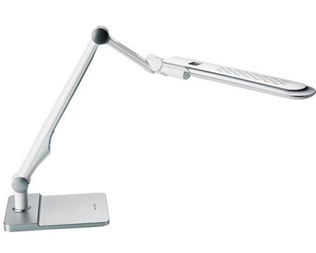 Lampka biurkowa led 10W srebrna na biurko zaciskowa z klipsem