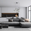 Lampa wisząca ESME Graphite 7xE27 pająk