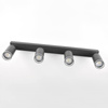 Lampa ścienno-sufitowa PARIS 4 GU10 Czarna