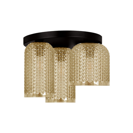 Lampa sufitowa, trzy klosze na okrągłej podstawie K-5625 z serii CAPRI
