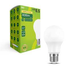 Żarówka LED A60 E27 8,5W BULB 806lm 3000K INQ