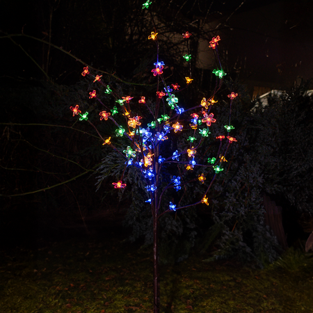 Lampa Solarna Tree 120cm RGB+3000K IP44
