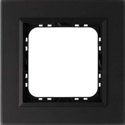Ramka pojedyncza Ospel Sonata Czarne Szkło Szronione