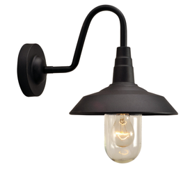 Kinkiet ogrodowy lampa elewacyjna E27 czarny Loft dół