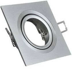 Oprawa podtynkowa SOUTH OPAL-IQA92S3 alum 2in1 srebrna piaskowana kwadratowa