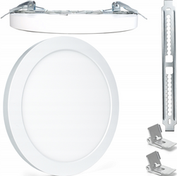 Plafon natynkowy podtynkowy okrągły Led 18W CCT zmienna barwa światła