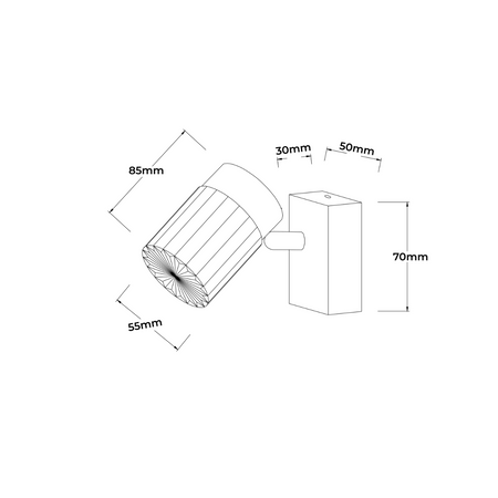 Light prestige Erovia 1 spot złoty LP-5923/1WS GD