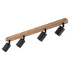 Lampa sufitowa TOP WOOD Black 4xGU10
