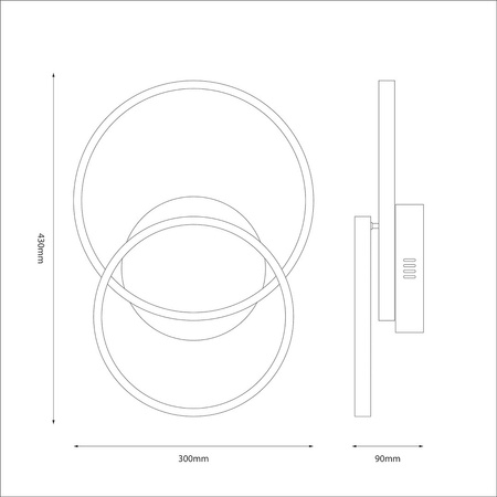 Lampa sufitowa TITANO 12W LED