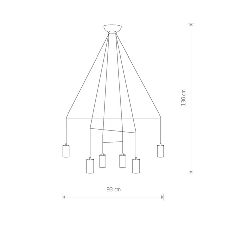 Nowodvorski Lampa wisząca metalowa czarna IMBRIA 