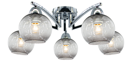 Lampa sufitowa Genewa 5xE27 Chrom 
