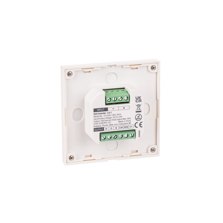 Kontroler Sterownik Pilot Panel Ścienny Szklany 3w1 V-TAC RGB+CCT 1-strefa VT-2433