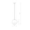 Nowodvorski Lampa wisząca chrom GLOBE PLUS S 