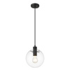 Light prestige Puerto wisząca mała czarna LP-004/1P S BK