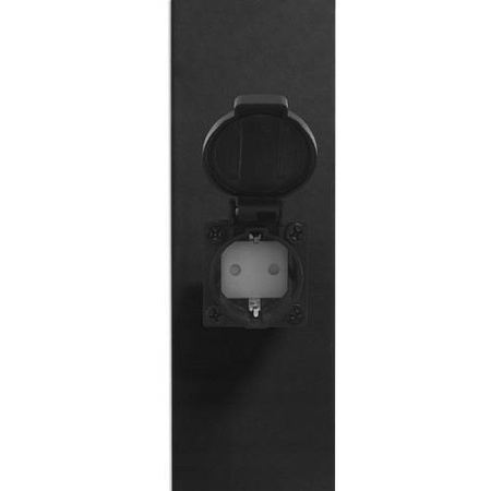 Lampa ogrodowa 1xE27 Havana stojąca 65cm czarna z gniazdem