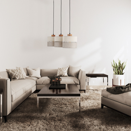 Lampa wisząca ECO 3xE27 listwa