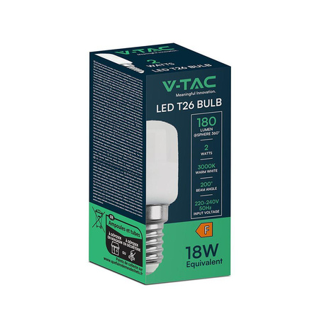 Żarówka LED V-TAC 2W E14 ST26 VT-202 3000K 180lm 5 Lat Gwarancji