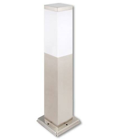 Lampa ogrodowa 1xE27 Havana stojąca 45cm srebrna