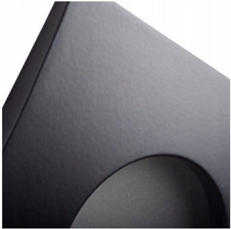 Oprawa hermetyczna punktowa IP44 czarna kwadrat