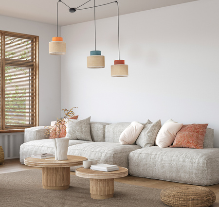 Lampa wisząca Duo JUTA Mix 3xE27