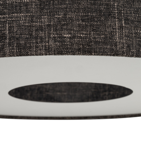 Lampa sufitowa AMARELA M czarny melanż tkanina 50cm Nowodvorski 11658