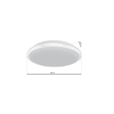 Plafon LED TERMA WHITE 18W Ø280 mm IP44
