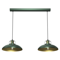 Lampa wisząca FELIX GREEN/GOLD 2xE27