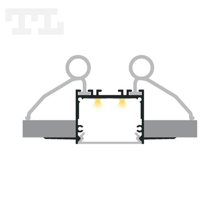 LED P22-7 Profil 1000 mm czarny lakierowany (nr kat 8622712)