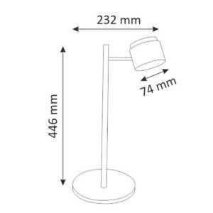 Lampa biurkowa LED KUBIK Biała 3000K