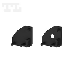 Komplet zaślepek bocznych czarnych P3-1 (1 szt. z otworem, 1 szt bez otworu) (nr kat 770303)