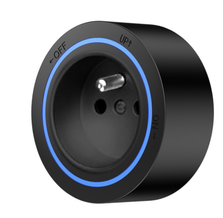 Gniazdo z bolcem szynowe do track systemu TINSLEY podświetlane blue