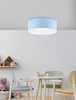 Lampa sufitowa 4 x E27  Plafon niebieski okrągły
