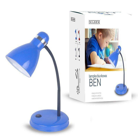 Lampka biurkowa 1xE27 BEN niebieska