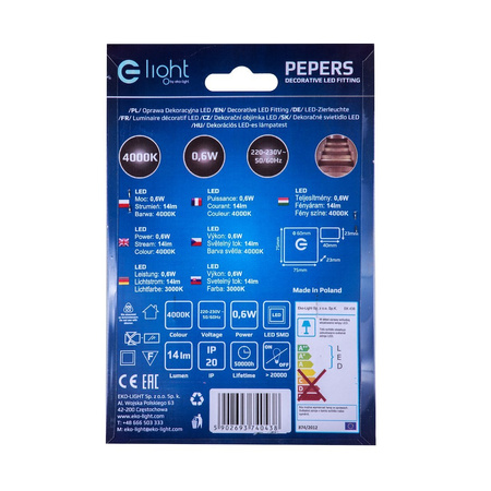 Sopel do szyn magnetycznych 7W 3000K DDDX-B07 - TYP A
