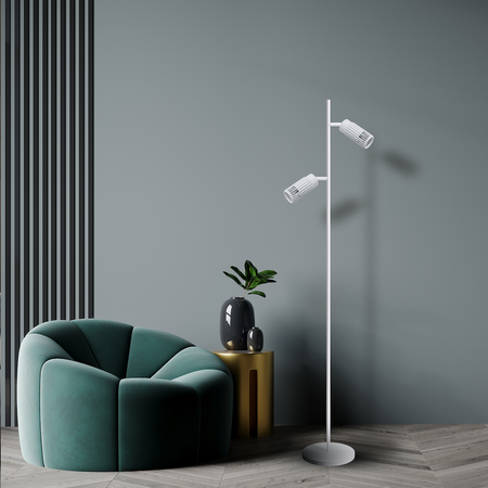 Lampa podłogowa VERTICAL WHITE 2xGU10