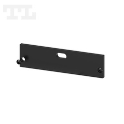 Zaślepka aluminiowa czarna P20-1 z otworem (wkręty w komplecie) (nr kat 7720115)