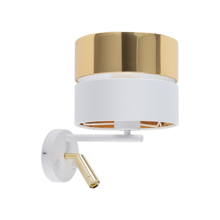 Kinkiet HILTON White/Gold 2xE27+G9