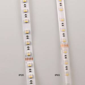 Zestaw taśma LED 24V 5m RGB+4000K IP65 pilot, zasilacz, sterownik