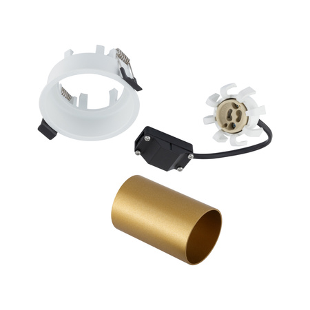 Regulowana lampa podtynkowa MONO SLIDE GU10 biały/złoty Nowodvorski 10798